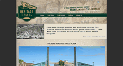 Desktop Screenshot of packersheritagetrail.com