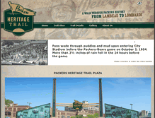 Tablet Screenshot of packersheritagetrail.com